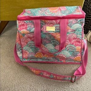 Lilly Pulitzer soft cooler in shell pattern